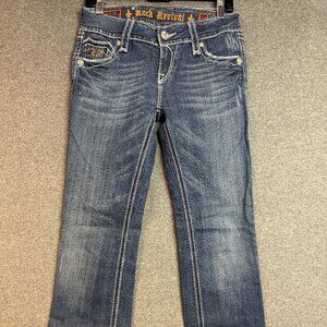 Rock Revival Debbie Women's Blue Jeans Boot Size 28 - Used